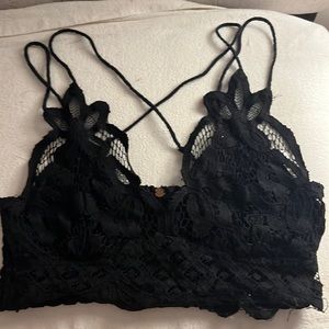 black lace bralette